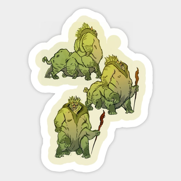 Caterpillar-Man Sticker by DanielSchraderArt